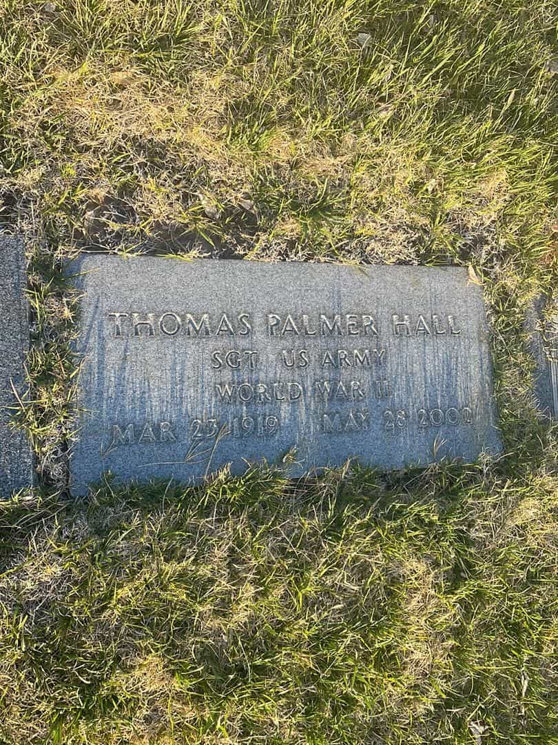 Thomas Palmer Hall's grave. Photo 2