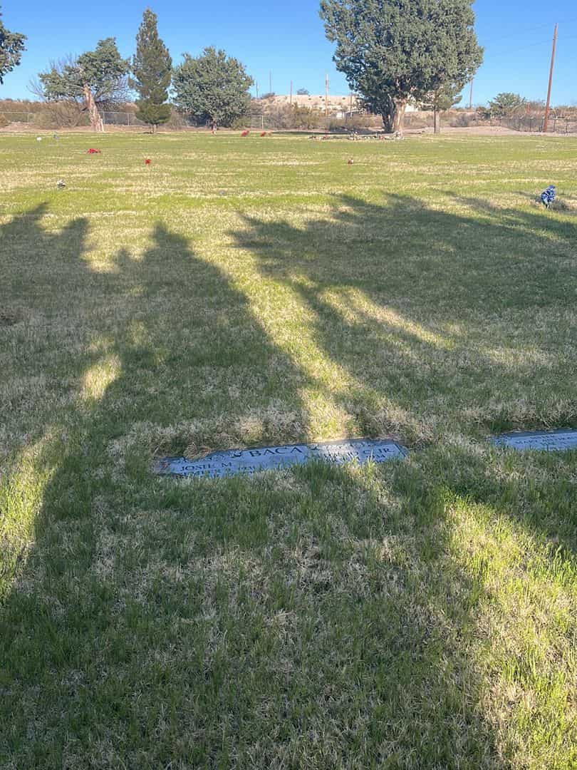Antonio C. Baca Junior's grave. Photo 1