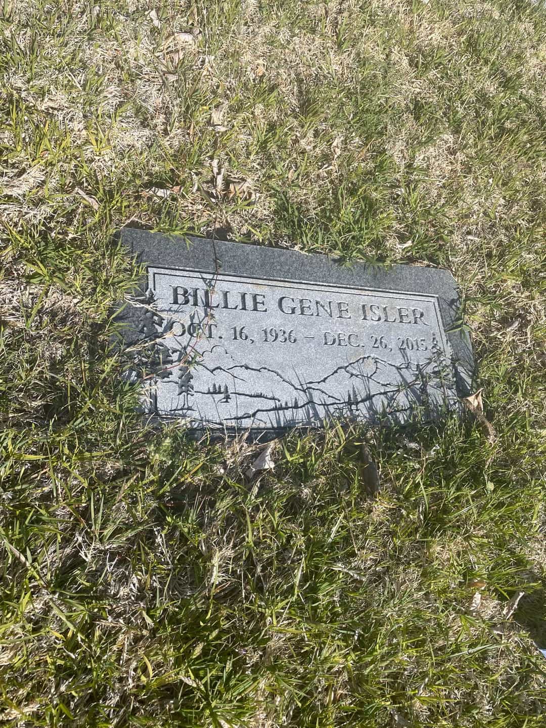 Billie Gene Isler's grave. Photo 2