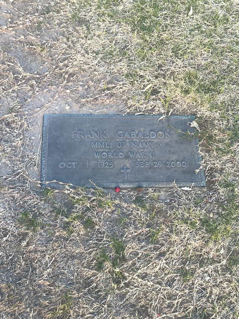 Frank Gabaldon's grave. Photo 2