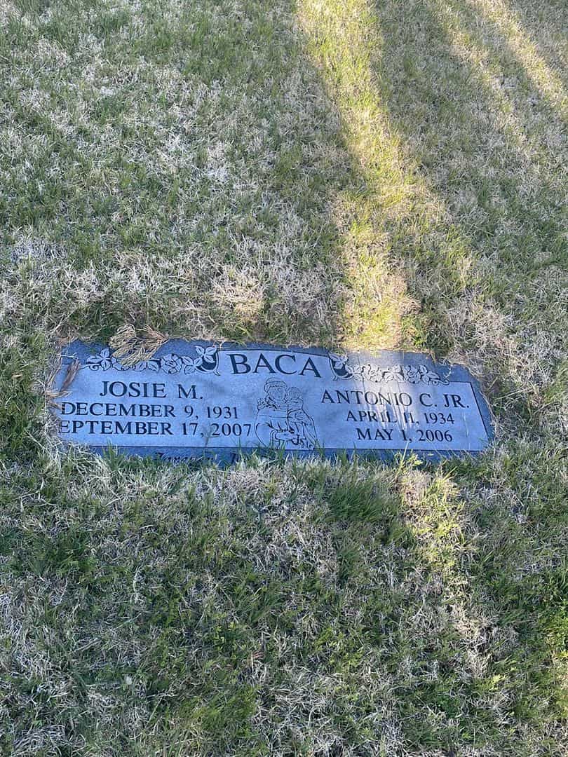 Antonio C. Baca Junior's grave. Photo 2